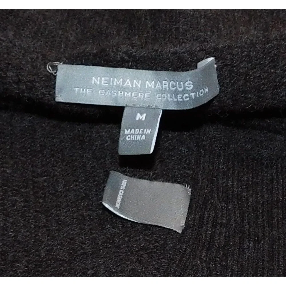 Neiman Marcus‎ 100% Cashmere Charcoal Shrug sz M